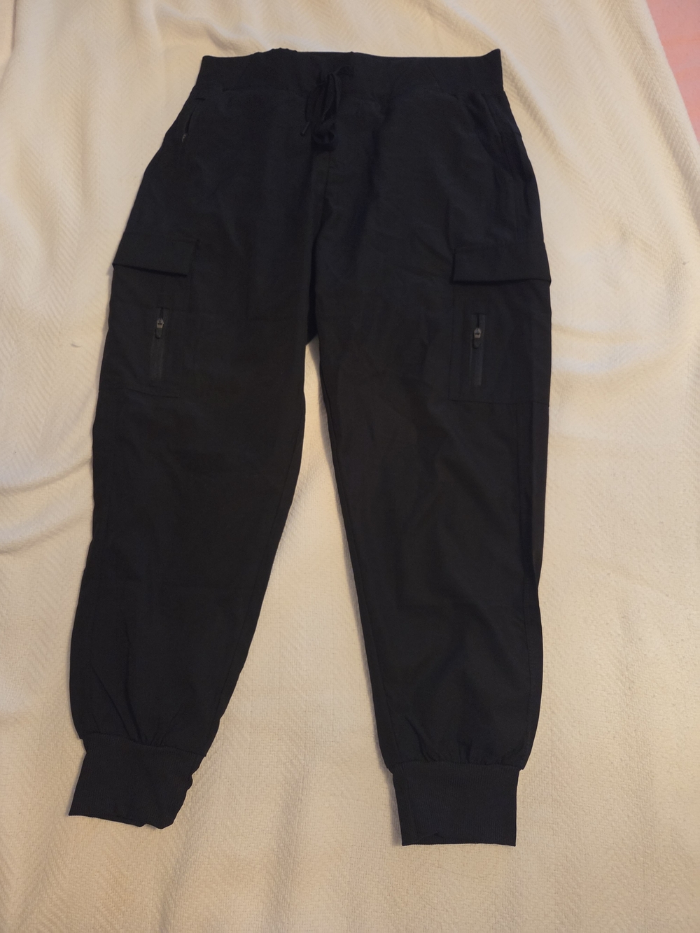 Black Cargo Jogger Pants Womens Large